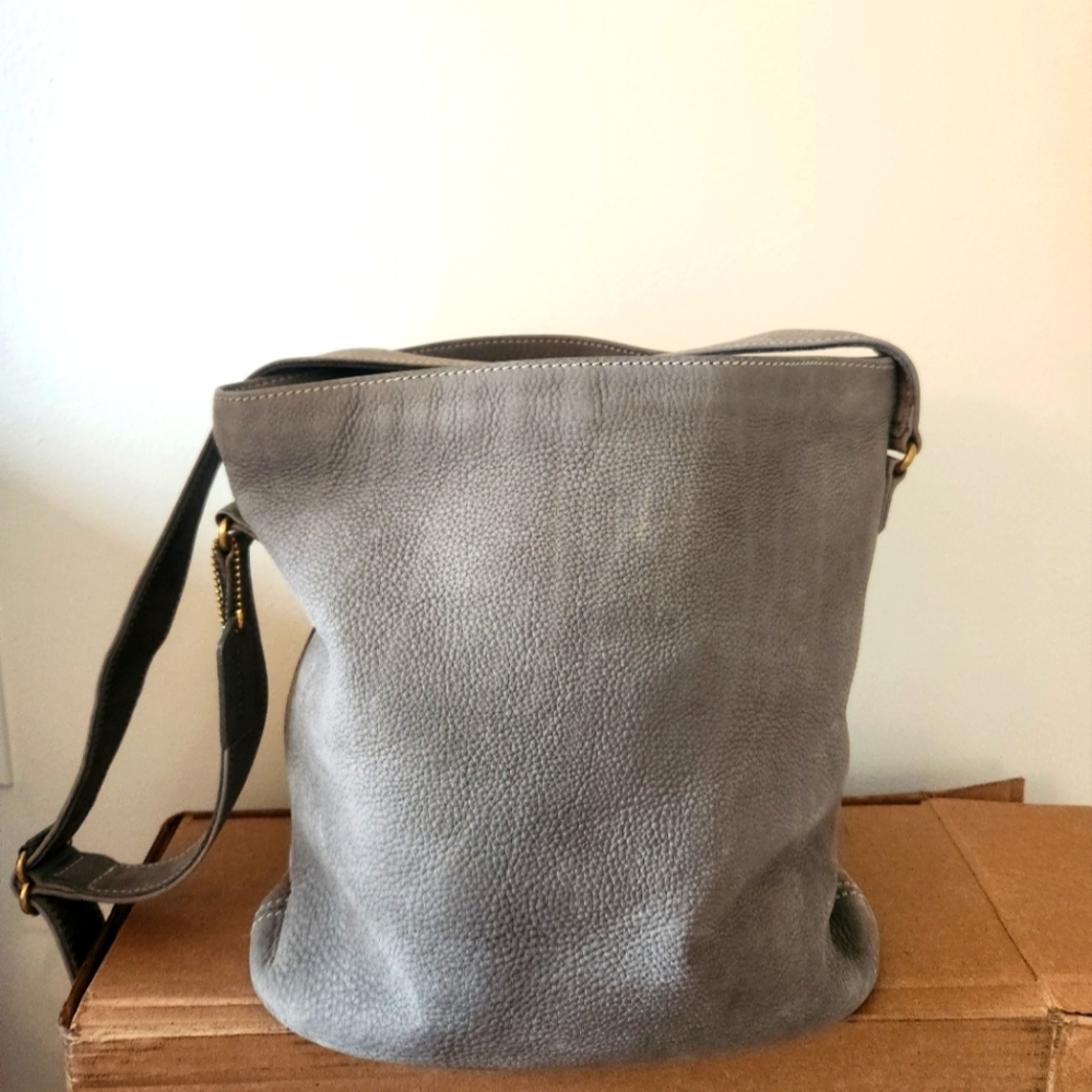 Vintage Coach Sonoma Nubuck Bucket Style#  4932 Color Is Slate